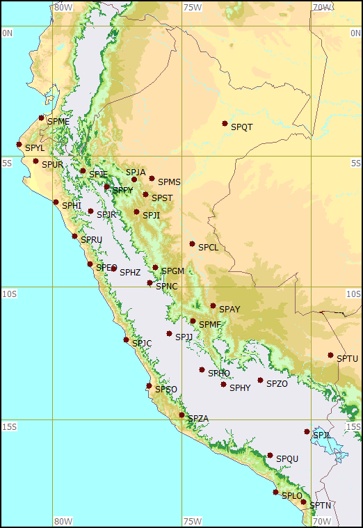 Mapa del Peru